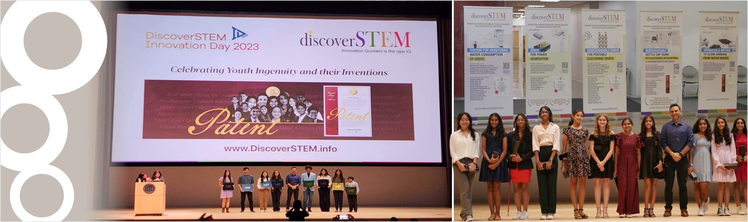 Collage: DiscoverSTEM stage photos.